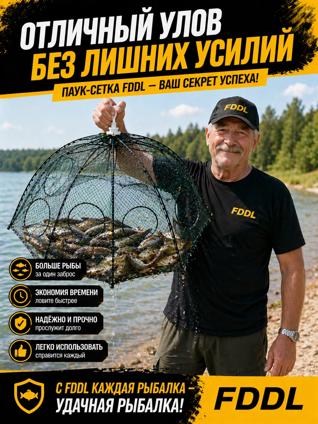 Характеристики паука для ловли рыбы